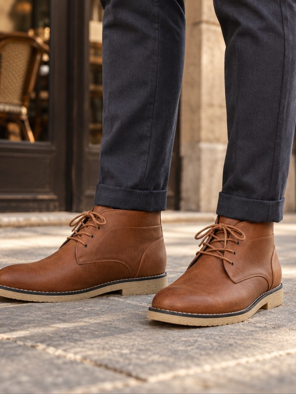 London Fog Broadstreet 2 Men’s 9.5M Brown Chukka Ankle Boots
